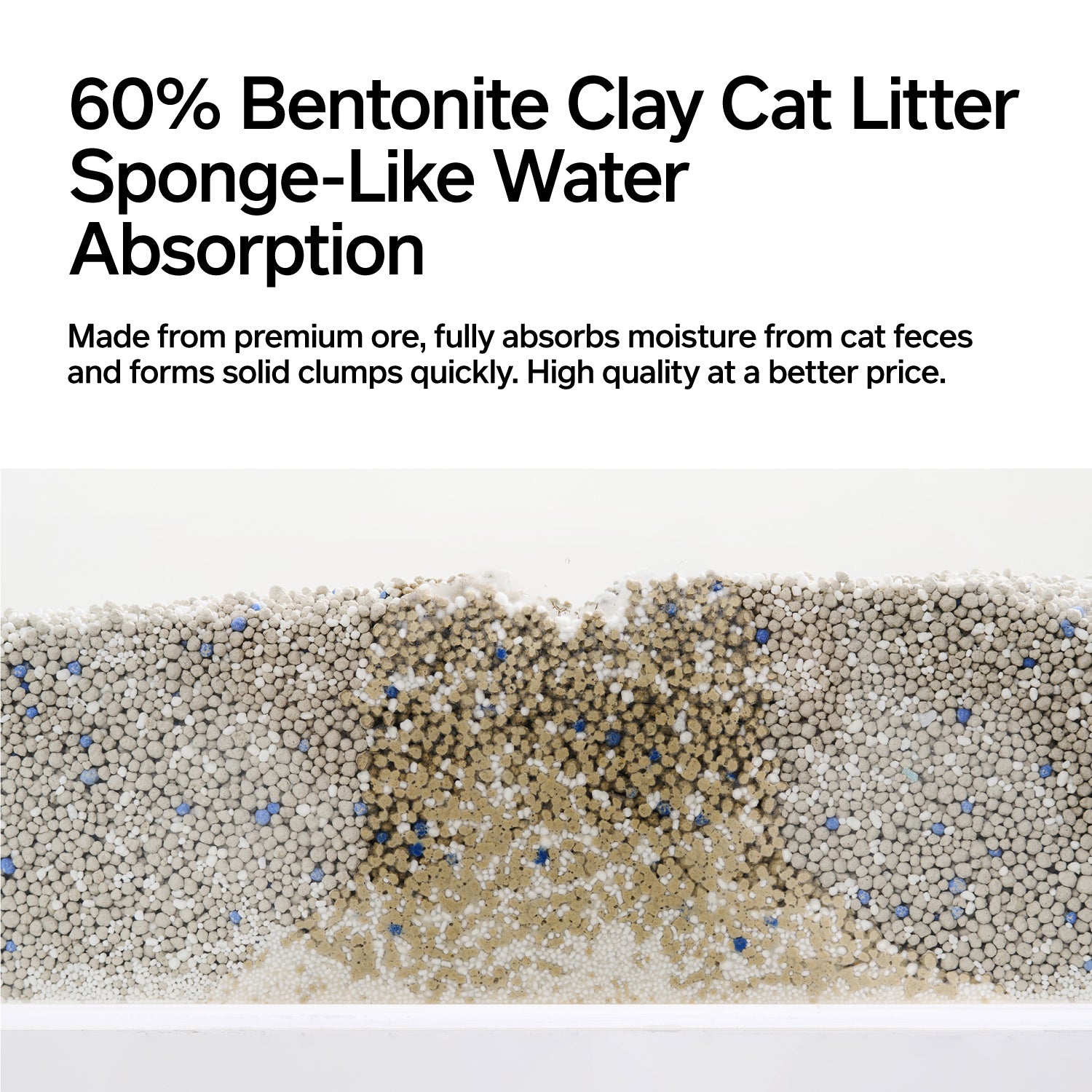 Cornstarch & Bentonite Clay Blend Cat Litter