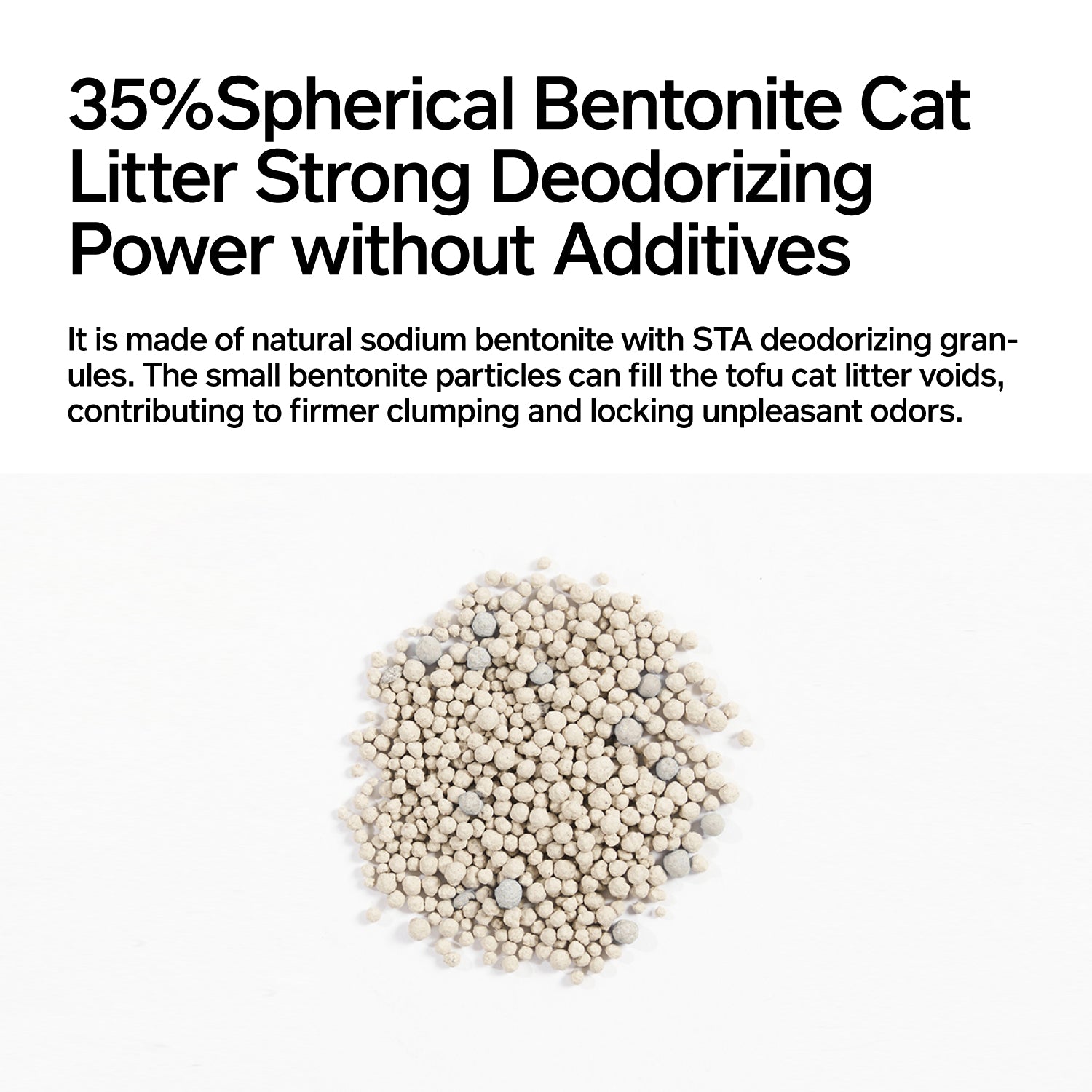 3-in-1 Blend Cat Litter (Tofu, Spherical Bentonite Clay,  Activated Carbon Infused Tofu)